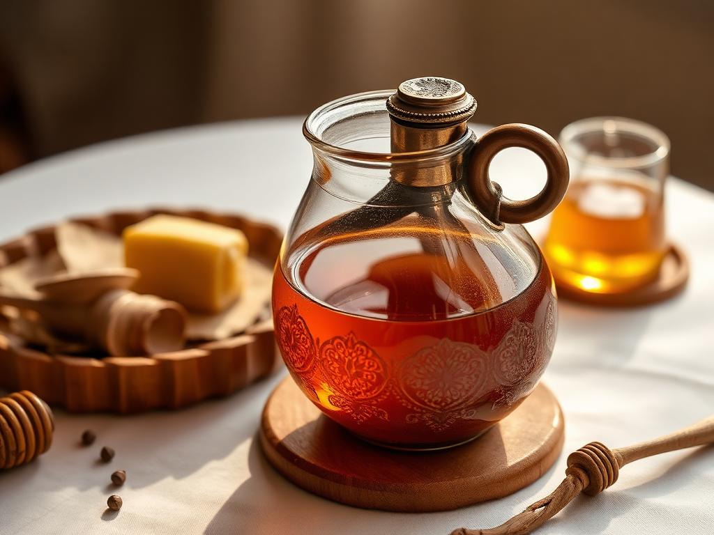 Tej, hydromel éthiopien servi en berele